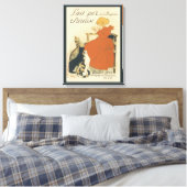 Victoriaans kunst Nieuw, Meisje met melkkatten Canvas Afdruk (Insitu (Slaapkamer))