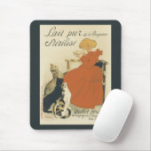  Victoriaans kunst Nieuw, Meisje met melkkatten Muismat (Met muis)