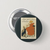  Victoriaans kunst Nieuw, Meisje met melkkatten Ronde Button 5,7 Cm (Voorkant /achterkant)