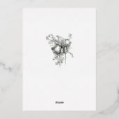  Victoriaans Kunst Nieuwe Wedding Folie Uitnodiging (Achterkant)