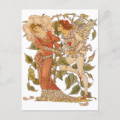 Victoriaans Kunst, Roos van Walter Crane Briefkaart (Voorkant)