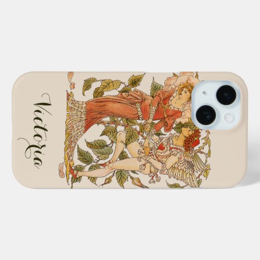  Victoriaans Kunst, Roos van Walter Crane Case-Mate iPhone Case (Achterkant (horizontaal))