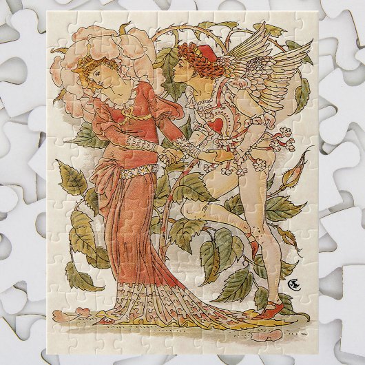 Victoriaans Kunst, Roos van Walter Crane Legpuzzel