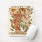  Victoriaans Kunst, Roos van Walter Crane Muismat (Met muis)