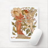  Victoriaans Kunst, Roos van Walter Crane Muismat (Met muis)