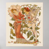  Victoriaans Kunst, Roos van Walter Crane Poster (Voorkant)