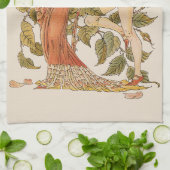  Victoriaans Kunst, Roos van Walter Crane Theedoek (Gevouwen)