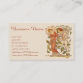  Victoriaans Kunst, Roos van Walter Crane Visitekaartje (Voorkant)