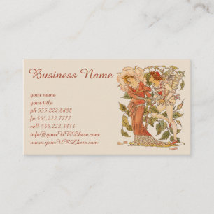  Victoriaans Kunst, Roos van Walter Crane Visitekaartje