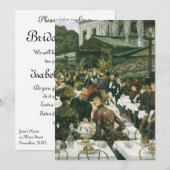 Victoriaans Kunst van Tissot, Luncheon Vrijgezelle Kaart (Voorkant / Achterkant)