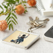 Victoriaans kunst voor het schrijven van kinderen  sleutelhanger (Zijkant)