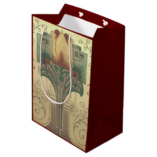 Victoriaans kunsten en ambachtelijke bloemen medium cadeauzakje (Achterkant Gekanteld)