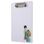 Victoriaans kunstenaar Lady Painter Palette Klembord (Links)