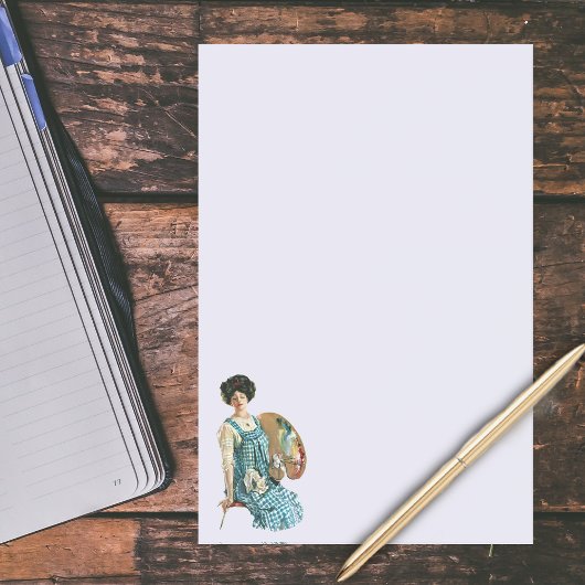  Victoriaans kunstenaar Lady Painter Palette Post-it® Notes