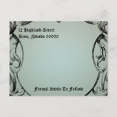 Victoriaans Kunstwerk sparen de Datum Aankondigingskaart (Achterkant)