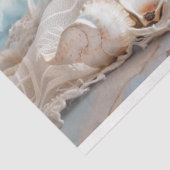 Victoriaans kust Chihuahua Puppy Beach Decoupage Tissuepapier (Detail)