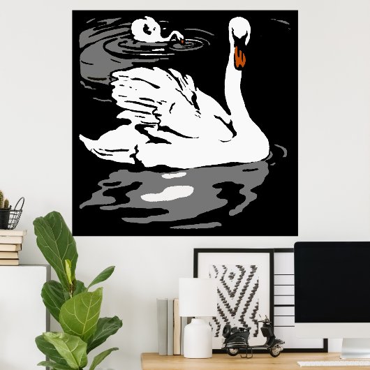 Victoriaans kweekvijvers van bosbessen poster (Thuiskantoor)