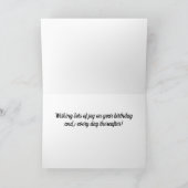 Victoriaans Lace Angel Verjaardag Kaart (Binnen)