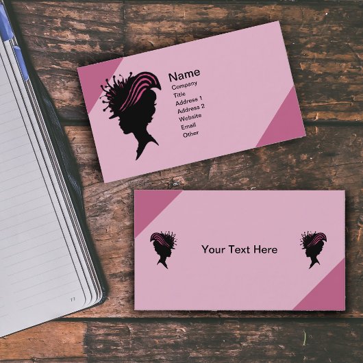  Victoriaans Lady Black Silhouette Fancy Pet Visitekaartje