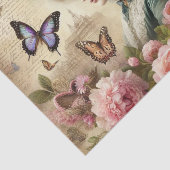 Victoriaans Lady Bloemen decoupage Tissuepapier (Detail)