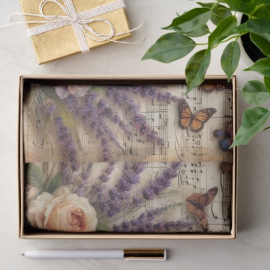 Victoriaans Lady Bloemen decoupage Tissuepapier (Geschenk)