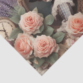  Victoriaans Lady Bloemen decoupage Tissuepapier (Detail)