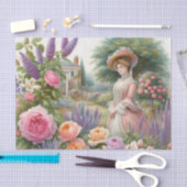Victoriaans Lady Bloementuin decoupage Tissuepapier (Craft)