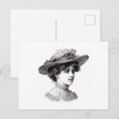Victoriaans Lady Briefkaart (Voorkant / Achterkant)