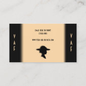 Victoriaans Lady Champagne Visitekaartje (Achterkant)