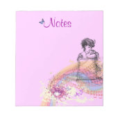 Victoriaans Lady ColorSplash-Notitieblok Notitieblok (Voorkant)