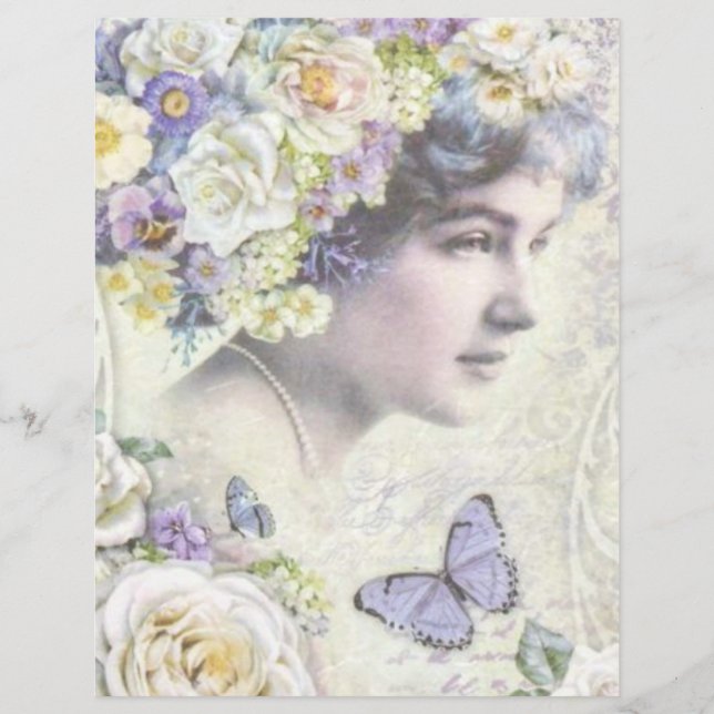  Victoriaans-Lady-decoupage-schuifboek (Voorkant)