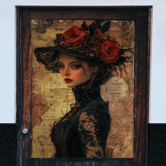 Victoriaans Lady Decoupage Tissuepapier