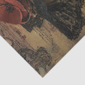 Victoriaans Lady Decoupage Tissuepapier (Detail)