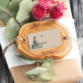  Victoriaans Lady Dog-fiets Etiket