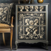  Victoriaans Lady Elegant Cameos Decoupage Tissuepapier