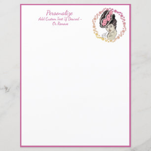  Victoriaans Lady Feminine Flower Pet