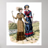 Victoriaans Lady Hikers - Oude Fashioned Trekking! Poster (Voorkant)
