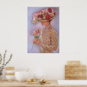 Victoriaans Lady Jessica Poster (Keuken)