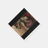 Victoriaans Lady Nieuwjaar Papieren servetten (Hoek)