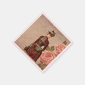  Victoriaans Lady Papier servet (Hoek)