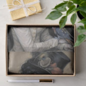 Victoriaans Lady Parrot Decoupage Tissuepapier (Geschenk)