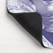  Victoriaans Lady Pink en Paarse Mousepad Muismat (Hoek)