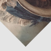 Victoriaans  Lady Portrait Tissuepapier (Detail)