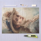 Victoriaans  Lady Portrait Tissuepapier (Craft)