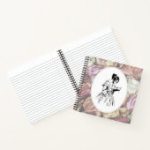 Victoriaans Lady Reading Notitieboek (Binnen)