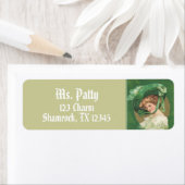 Victoriaans Lady retour adreslabels Etiket (Insitu)