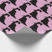 VICTORIAANS LADY ROZE ANTIEK CADEAUPAPIER (Hoek)