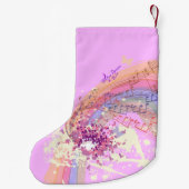 Victoriaans Lady roze kleurenSplash kerststopzetti Kleine Kerstsok (Achterkant)