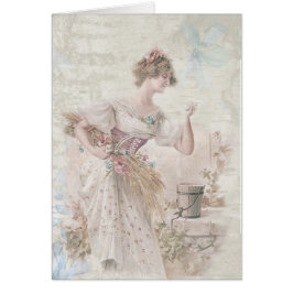 Victoriaans Lady Shabby Chic Flowers