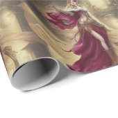 Victoriaans Lady Travelor Cadeaupapier (Rol Hoek)